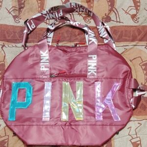 PINK Victoria's Secret Pink Travel Bags with Shimmery Finish